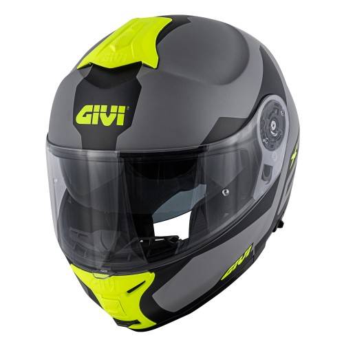 CASCO MODULARE X.21 CHALLENGER SPIRIT GRIGIO NERO GIALLO | GIVI