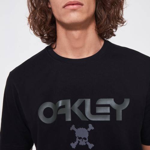 OAKLEY TC SKULL SS TEE  BLACKOUT MAN TSHIRT SNOW  FOA400911-02E | OAKLEY