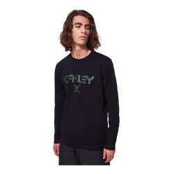 OAKLEY TC SKULL LS TEE  BLACKOUT MAN TSHIRT SNOW  FOA400897-02E | OAKLEY