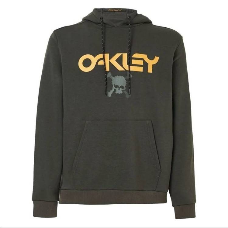 OAKLEY TC SKULL HOODIE  NEW DARK BRUSH MAN SWEATSHIRT SNOW  FOA400913-86L | OAKLEY