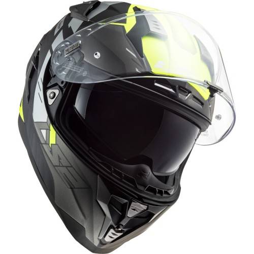 CASCO  FF327 CHALLENGER ALLERT GIALLO OPACO GRIGIO TITANIO | LS2