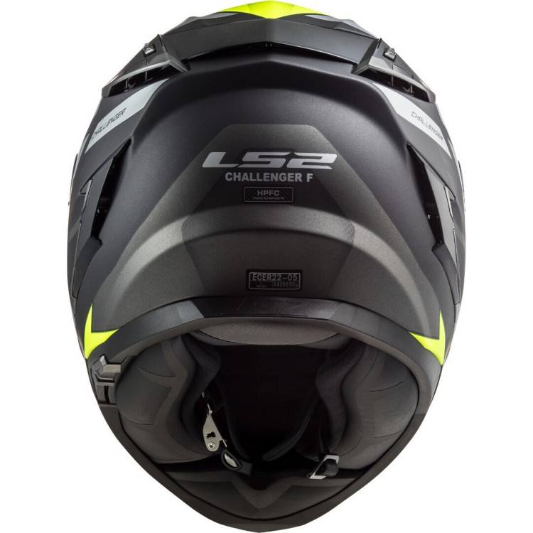 CASCO  FF327 CHALLENGER ALLERT GIALLO OPACO GRIGIO TITANIO | LS2