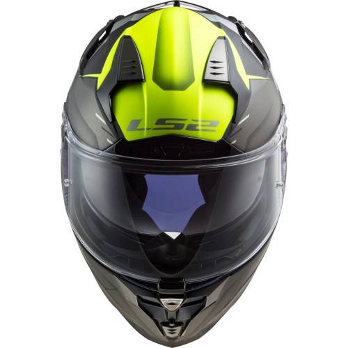 CASCO  FF327 CHALLENGER ALLERT GIALLO OPACO GRIGIO TITANIO | LS2