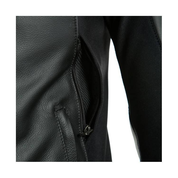 SPORT PRO LEATHER JACKET BLACK/WHITE (622) | DAINESE