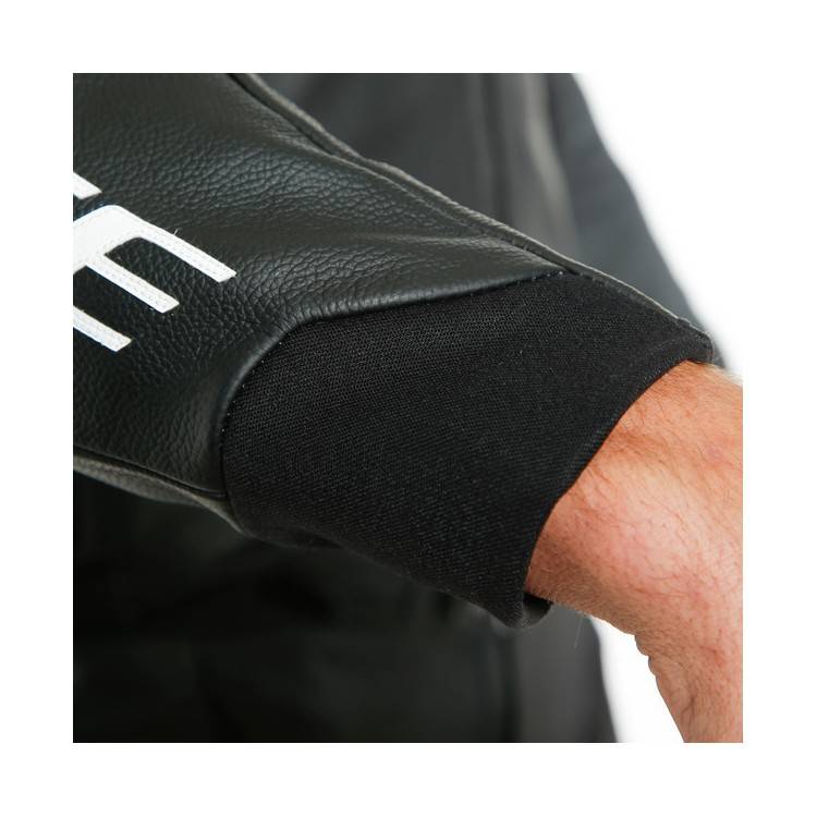 SPORT PRO LEATHER JACKET BLACK/WHITE (622) | DAINESE