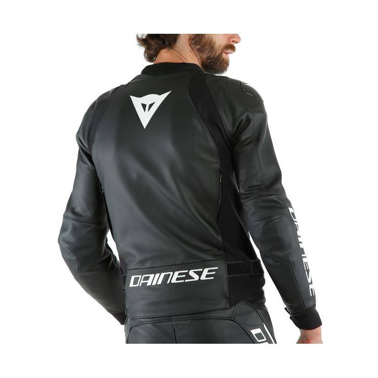 SPORT PRO LEATHER JACKET BLACK/WHITE (622) | DAINESE