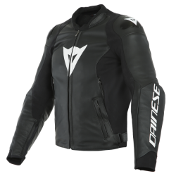 SPORT PRO LEATHER JACKET BLACK/WHITE (622) | DAINESE