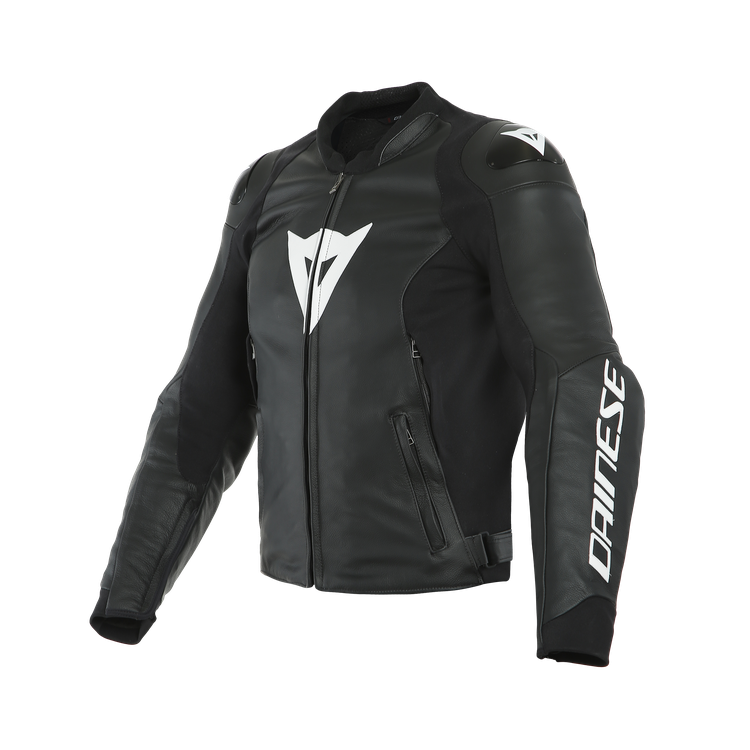 SPORT PRO LEATHER JACKET BLACK/WHITE (622) | DAINESE