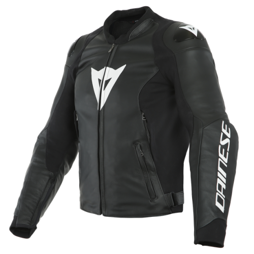 SPORT PRO LEATHER JACKET BLACK/WHITE (622) | DAINESE