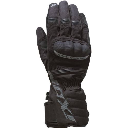 GUANTI PRO TENERE INV TESSUTO PELLE NERO GRIGIO | IXON