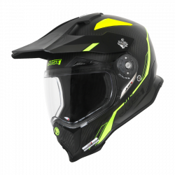 CASCO J14 LINE FLUO YELLOW CARBON LOOK | JUST1