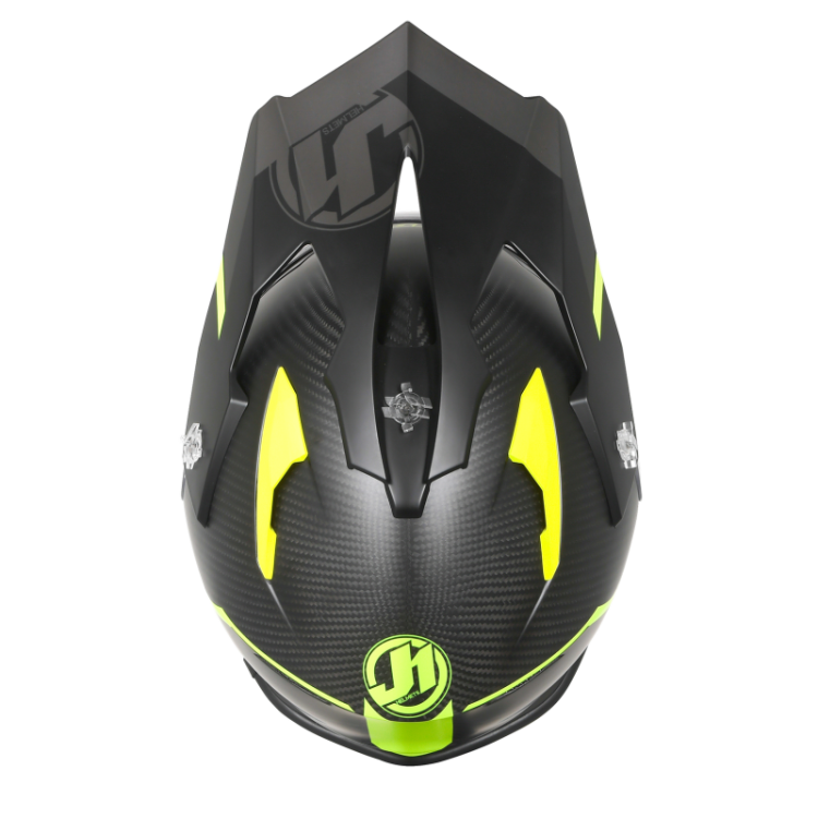 CASCO J14 LINE FLUO YELLOW CARBON LOOK | JUST1