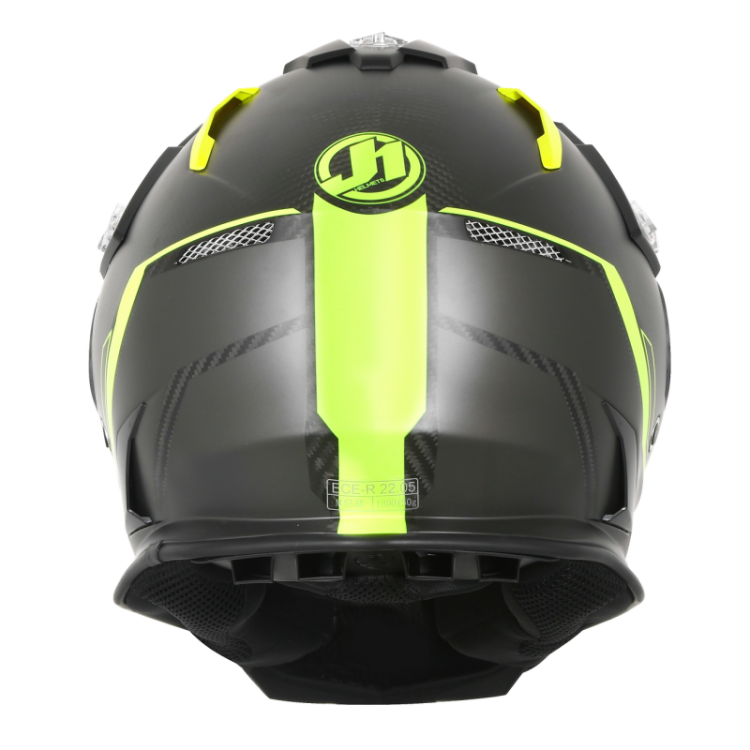 CASCO J14 LINE FLUO YELLOW CARBON LOOK | JUST1