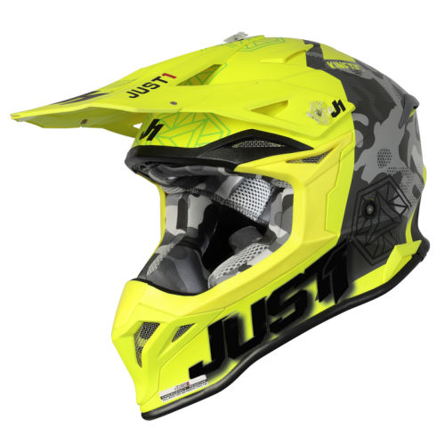 CASCO J39 Kinetic Camo Red Lime Fluo Yellow (matt) | JUST1