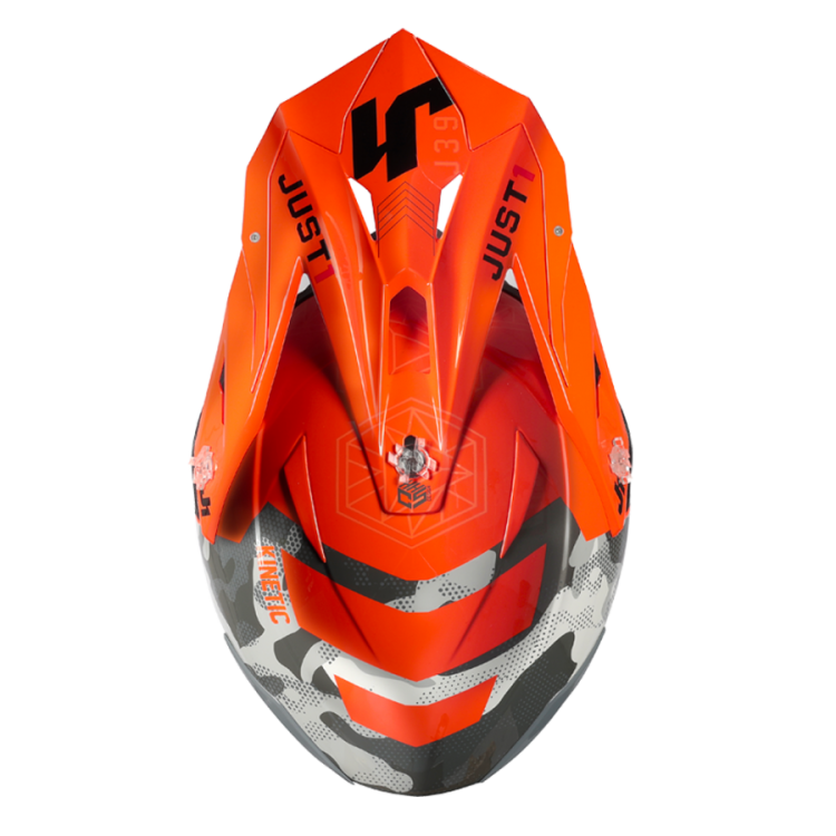 CASCO J39 Kinetic Camo Grey Red Fluo Orange | JUST1