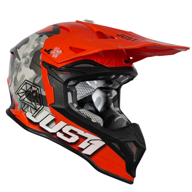 CASCO J39 Kinetic Camo Grey Red Fluo Orange | JUST1