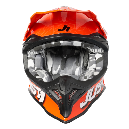 CASCO J39 Kinetic Camo Grey Red Fluo Orange | JUST1