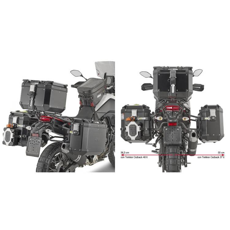 PORTAVALIGIE LATERALE YAMAHA TÈNÈRÈ 700 PLO2145CAM | GIVI