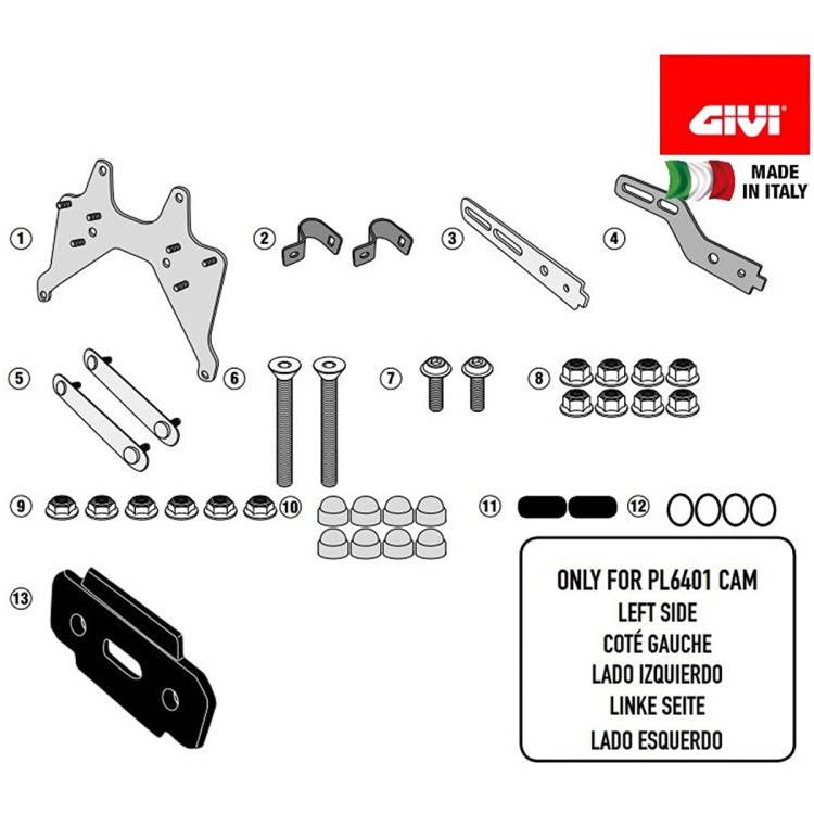 KIT SPECIF. X FISSARE S250 SU TL6401KIT | GIVI