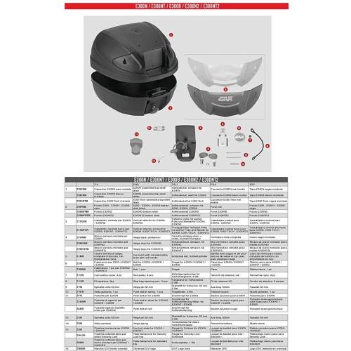 CATADIOTRO CENTRALE E300N Z1732SR | GIVI