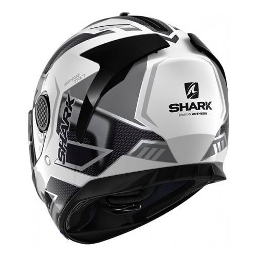 CASCO SPARTAN 1.2 ANTHEON WHITE SILVER BLACK | SHARK