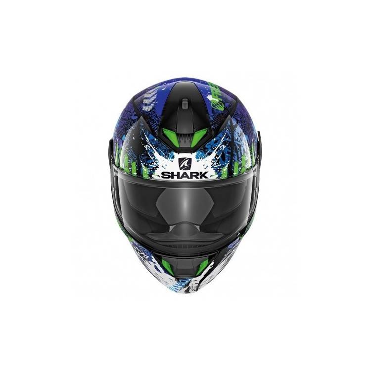 CASCO SKWAL 2 SWITCH RIDER BLACK BLUE GREEN | SHARK