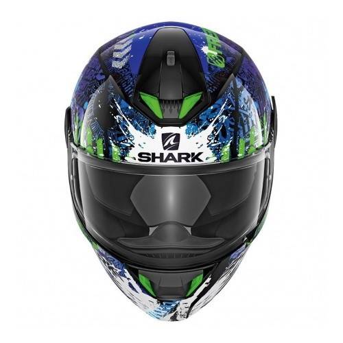 CASCO SKWAL 2 SWITCH RIDER BLACK BLUE GREEN | SHARK