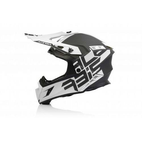 CASCO IMPACT STEEL CARBON BIANCO/NERO | ACERBIS