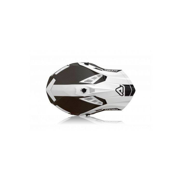 CASCO IMPACT STEEL CARBON BIANCO/NERO | ACERBIS