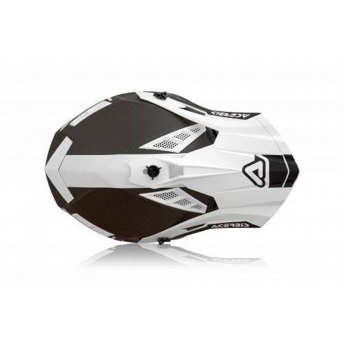 CASCO IMPACT STEEL CARBON BIANCO/NERO | ACERBIS