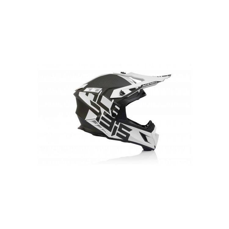 CASCO IMPACT STEEL CARBON BIANCO/NERO | ACERBIS