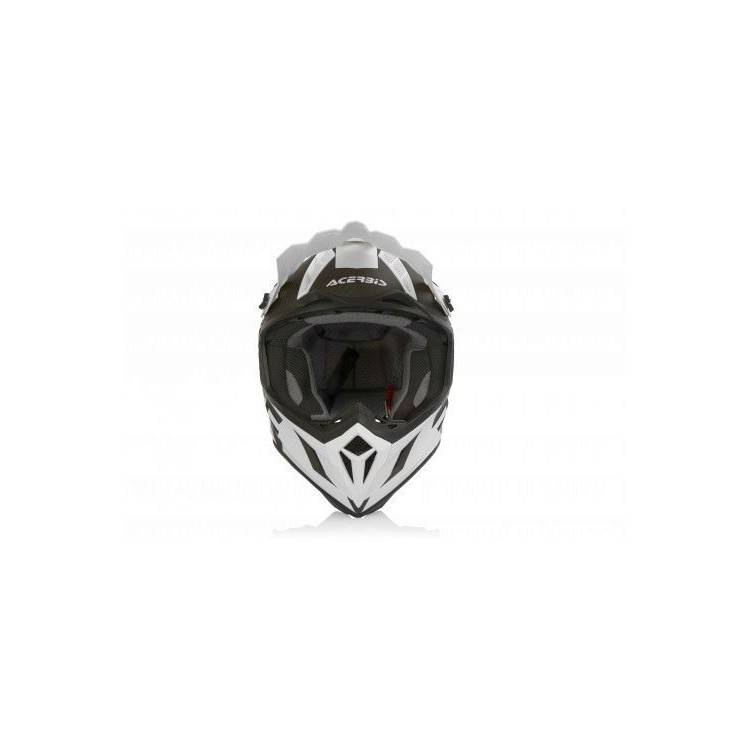 CASCO IMPACT STEEL CARBON BIANCO/NERO | ACERBIS