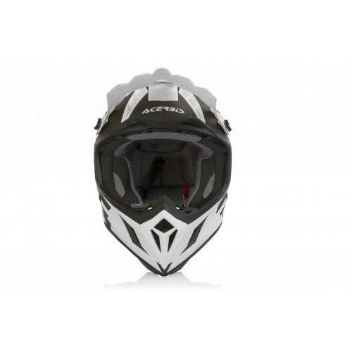 CASCO IMPACT STEEL CARBON BIANCO/NERO | ACERBIS