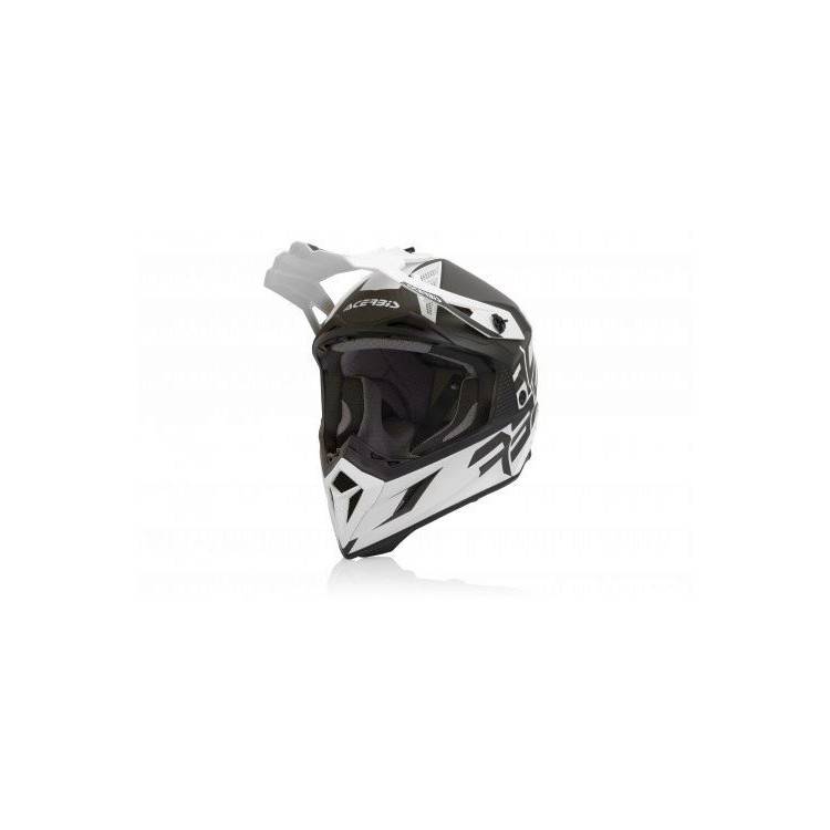 CASCO IMPACT STEEL CARBON BIANCO/NERO | ACERBIS