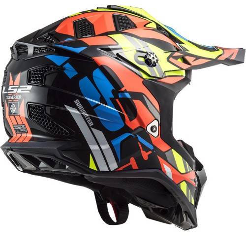 CASCO MX700 SUBVERTER RASCAL GL.BLACK FL.ORANGE | LS2