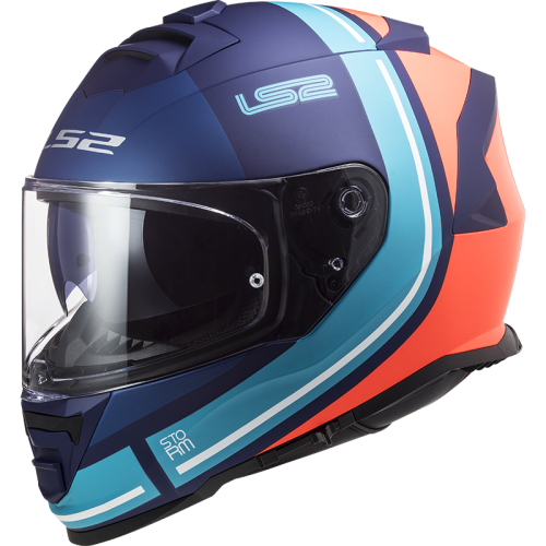 CASCO FF800 STORM SLANT MATT BLUE ORANGE | LS2