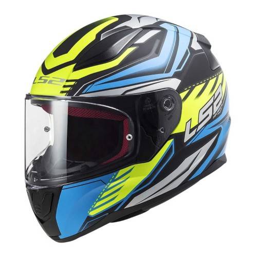 CASCO FF353 RAPID GALE MATT BLACK BLUE YELLOW | LS2