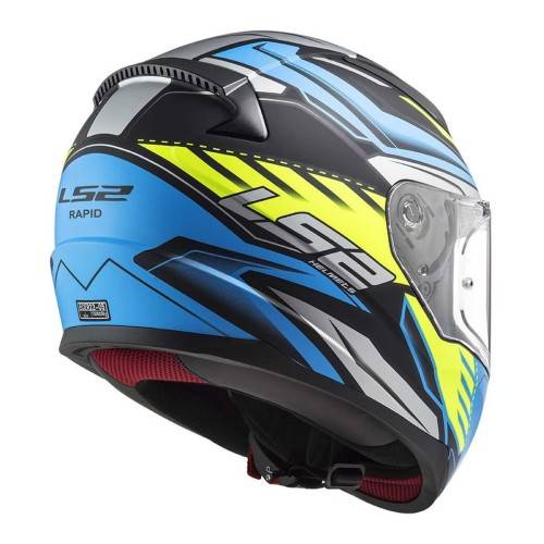 CASCO FF353 RAPID GALE MATT BLACK BLUE YELLOW | LS2