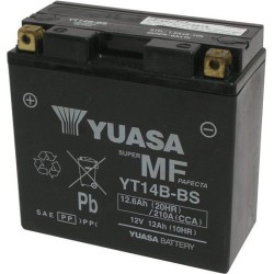 065130 BATTERIA YUASA YT14B-BS (SIGILLATA ATTIVATA - FACTORY SEALED) 12V/12AH | SGR