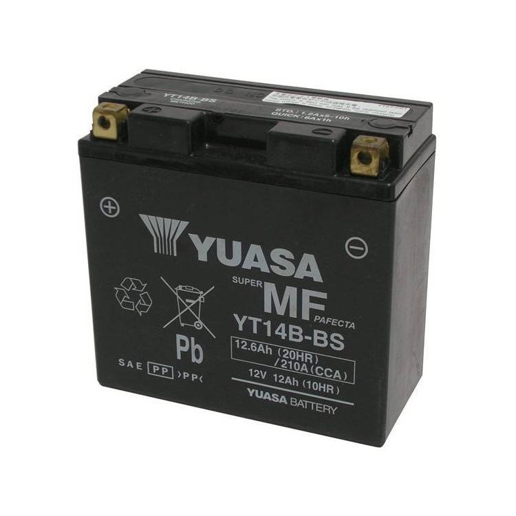 065130 BATTERIA YUASA YT14B-BS (SIGILLATA ATTIVATA - FACTORY SEALED) 12V/12AH | SGR