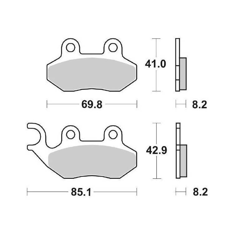 65614010 PASTIGLIE FRENO SBS 140CT | SGR