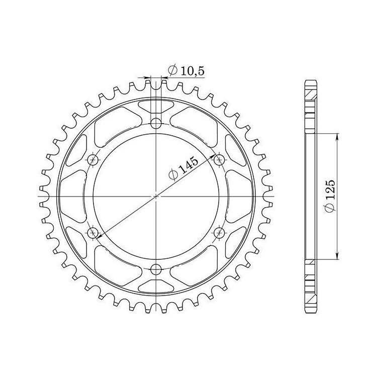541260342 CORONA IN ACCIAIO P525 - Z42 (DIS.12603) | SGR