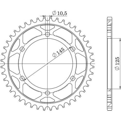 541260342 CORONA IN ACCIAIO P525 - Z42 (DIS.12603) | SGR