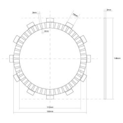 DISCO FRIZIONE GUARNITO FCC | SGR | 741445