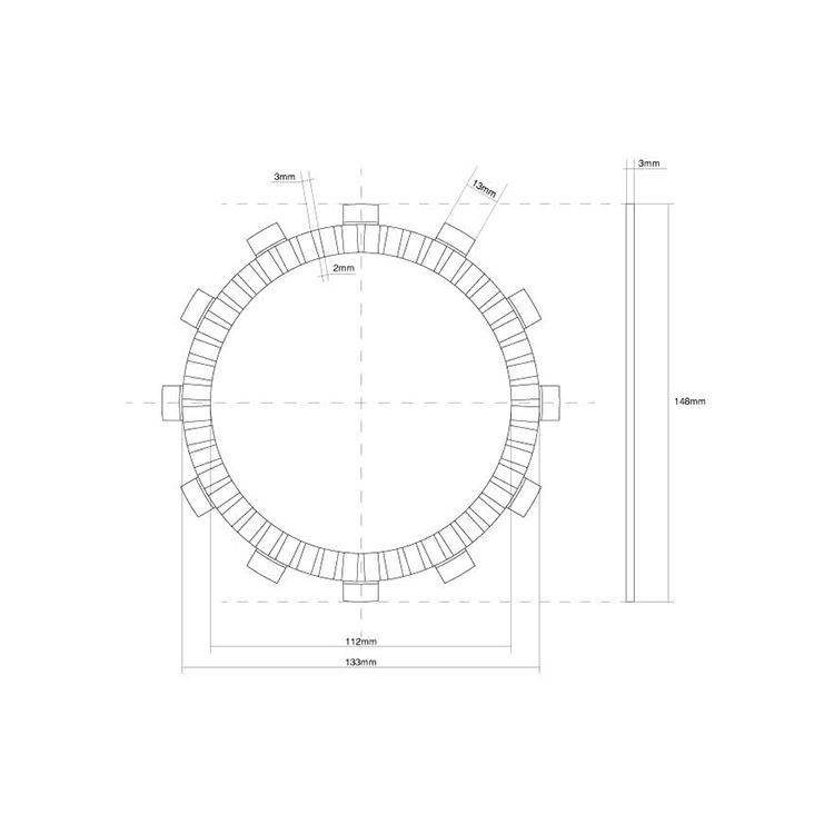 DISCO FRIZIONE GUARNITO FCC | SGR | 741445