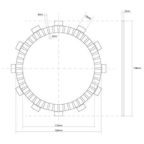DISCO FRIZIONE GUARNITO FCC | SGR | 741445