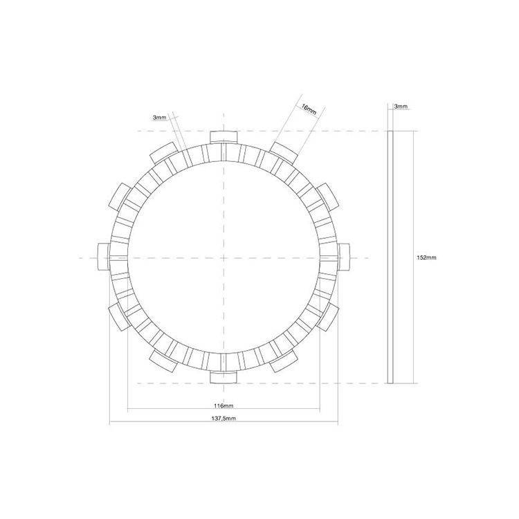 DISCO FRIZIONE GUARNITO FCC | SGR | 741185
