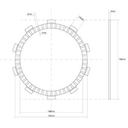 DISCO FRIZIONE GUARNITO FCC | SGR | 741157
