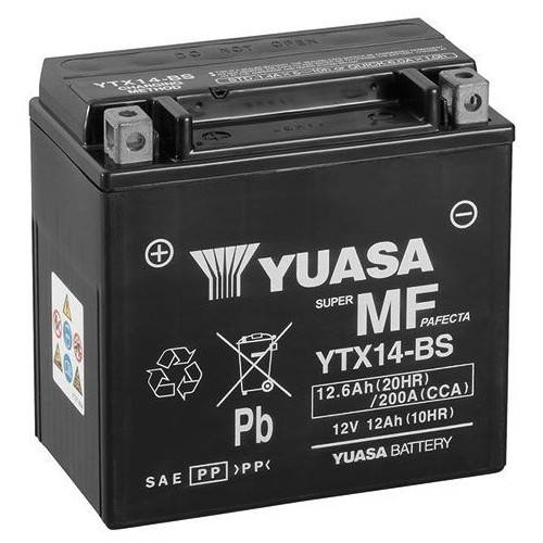 BATTERIA YUASA YTX14 (SIGILLATA ATTIVATA - FACTORY SEALED) 12V/12AH | SGR | 065129WC