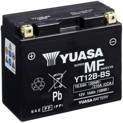 BATTERIA YUASA YT12B (SIGILLATA ATTIVATA - FACTORY SEALED) 12V/10AH | SGR | 065110WC